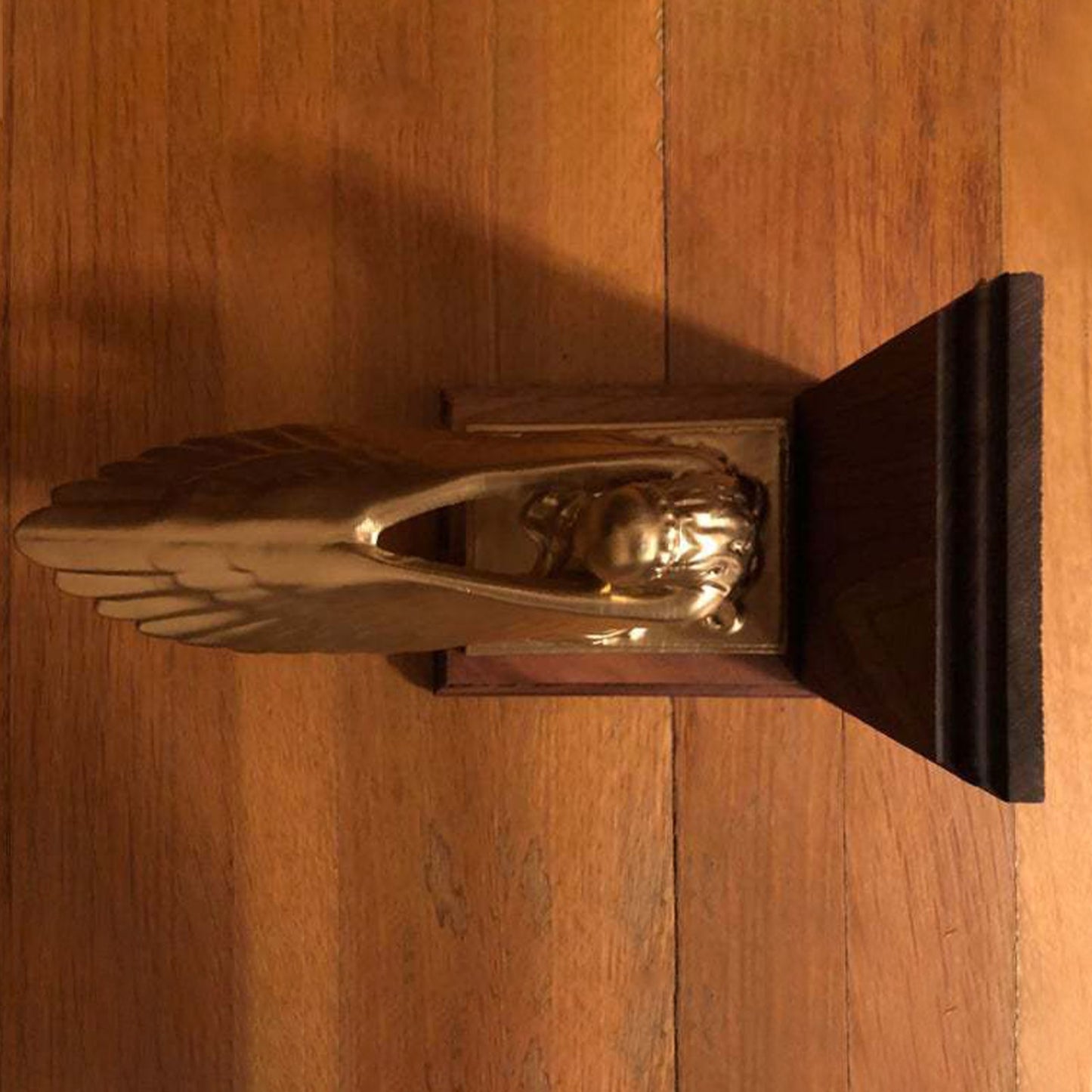 Ark Angel Statue Innovative Ark Angel Statue Decorative Resin Figurine Gold Fin image 4
