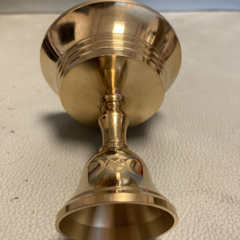 Brass Oil Lamp Holder Ghee Lamp Butter Lamp Holder Golden Cup Candle Candlestic image 5
