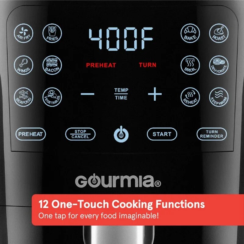6-Qt Digital Air Fryer with Guided Cooking, Black GAF686 image 5