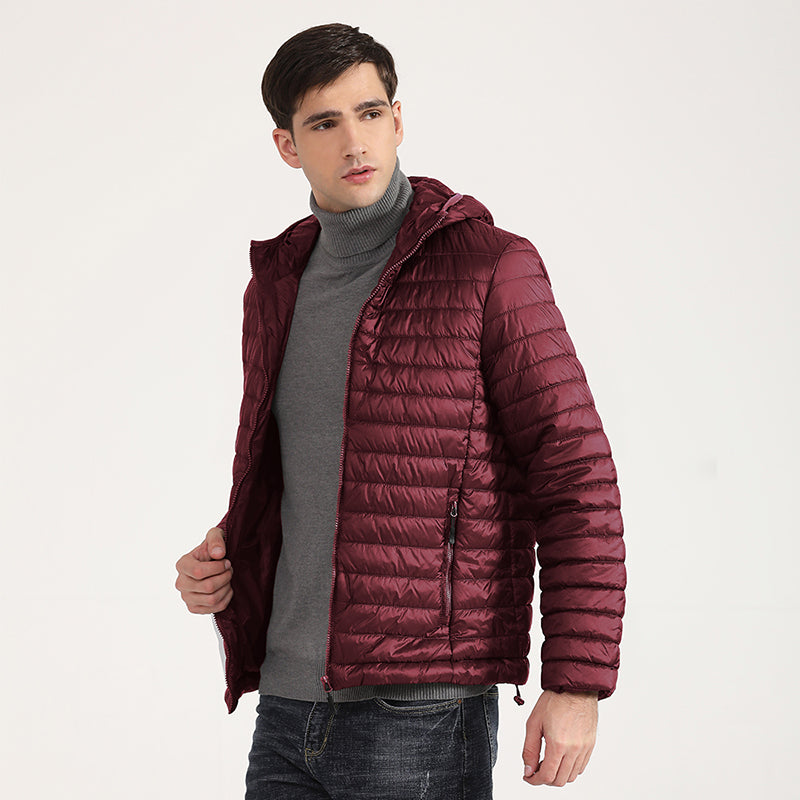 COUTUDI Lightweight Puffer Down Jackets for Men, Warm Parka, Windproof Coat, Ca image 7