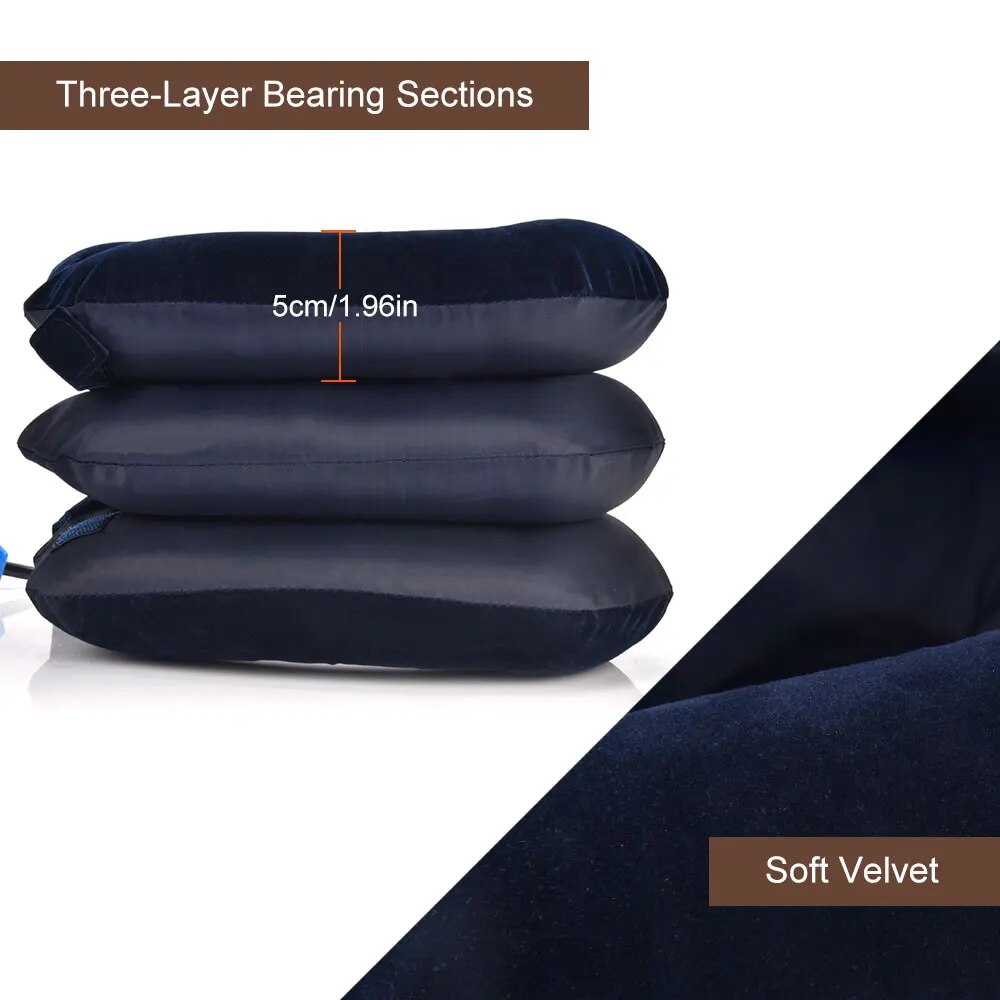 3 Layers Neck Massager Corrector Collar Relief Air Inflatable Cervical Vertebra image 6
