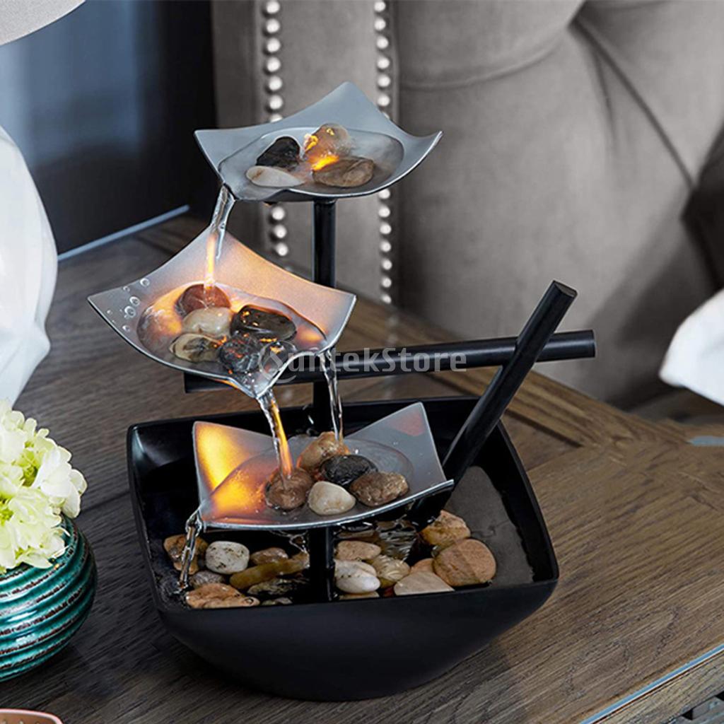 Relaxation Indoor Tabletop Fountain Water Fountain Desktop Decor EU/US Plug image 1