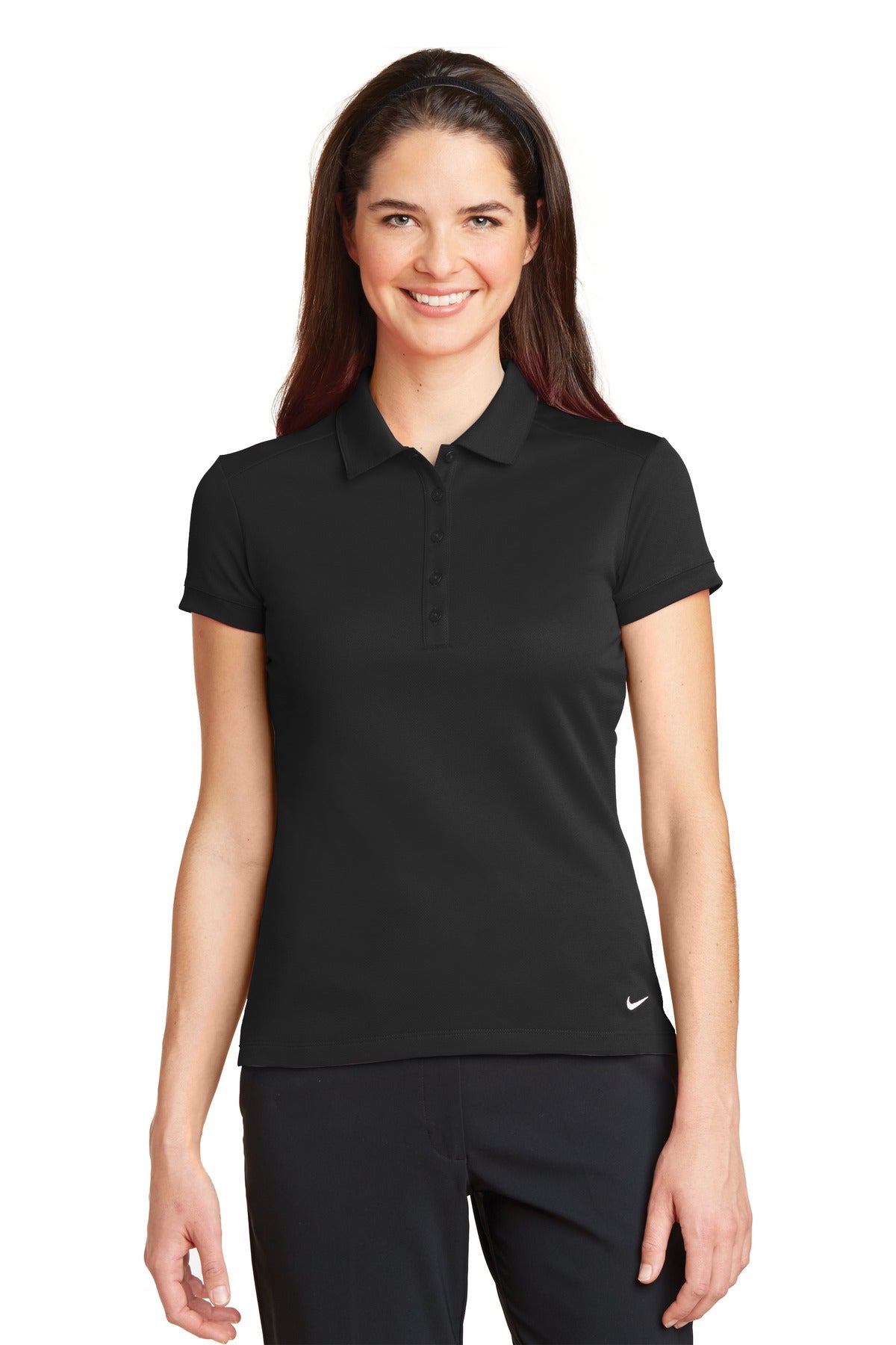 Polo Nike Dri-FIT Solid Icon Piqué de corte moderno para mujer. 746100