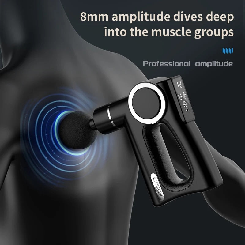 Mini Fascia Gun Vibration Massage Portable Small Massager Muscle Relaxation Bod image 12