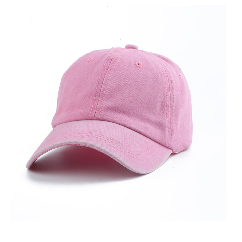 2023 New Vintage Washed Cotton Baseball Cap Parent Kids Sun Hats For Boy Girl S image 4