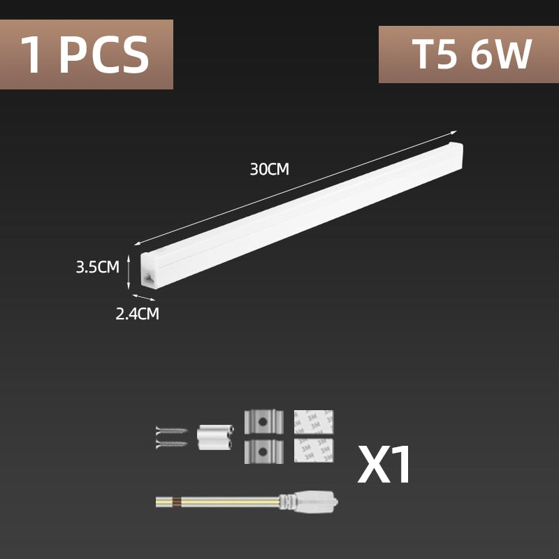 LED Lamp T5/T8 Tube Light 220V 10W Ceiling Lamp For Kitchen Bedroom Lighting Co image 5