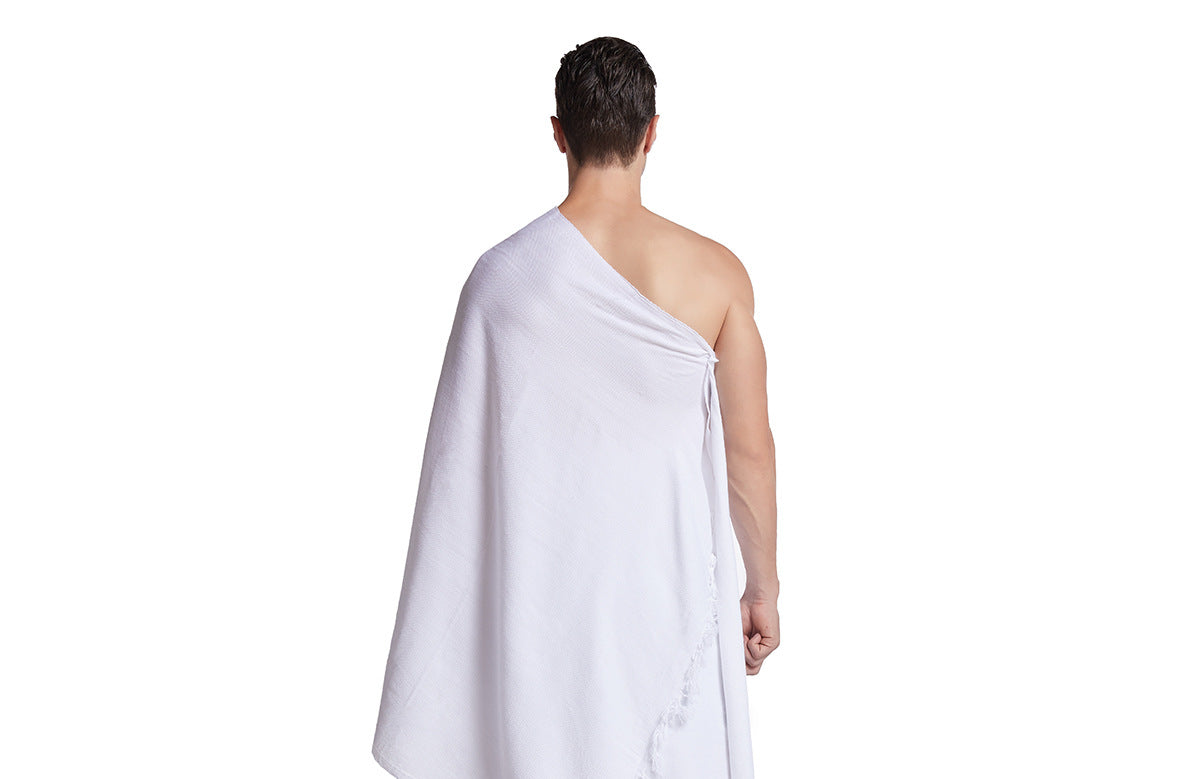 New Muslim Men's Clothing in Stock Mecca Pilgrimage Scarf Hajj Clothing image 4