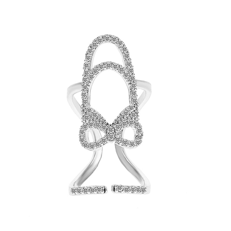 New In 2023 Luxury Nail Photo Ring Gold Silver Plated Phalanx Fashion Finger Ma image 2