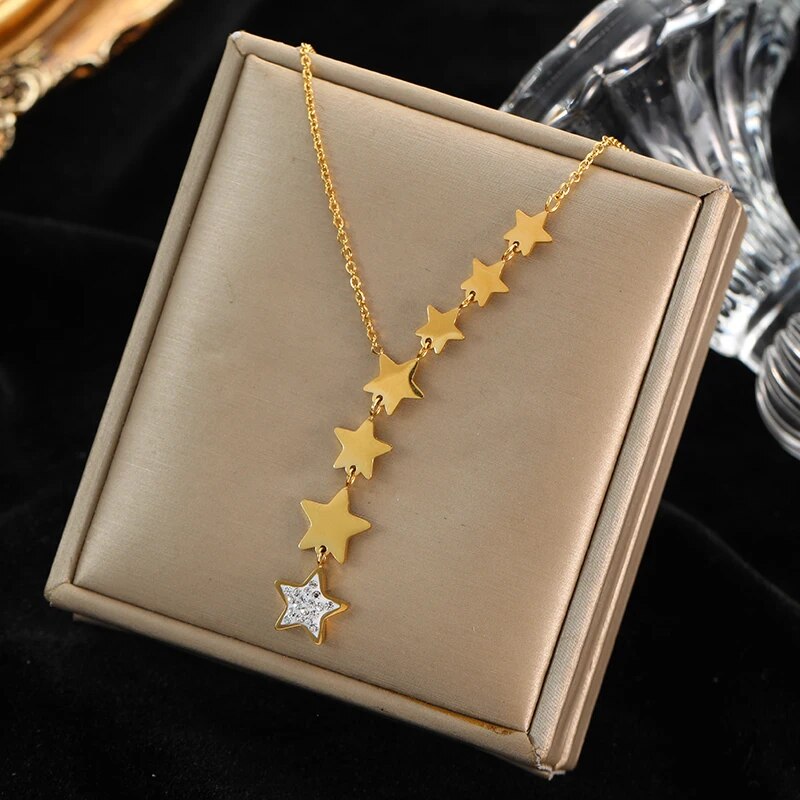 EILIECK 316L Stainless Steel Gold Color Hollow Ball Beads Pendant Necklace For image 5