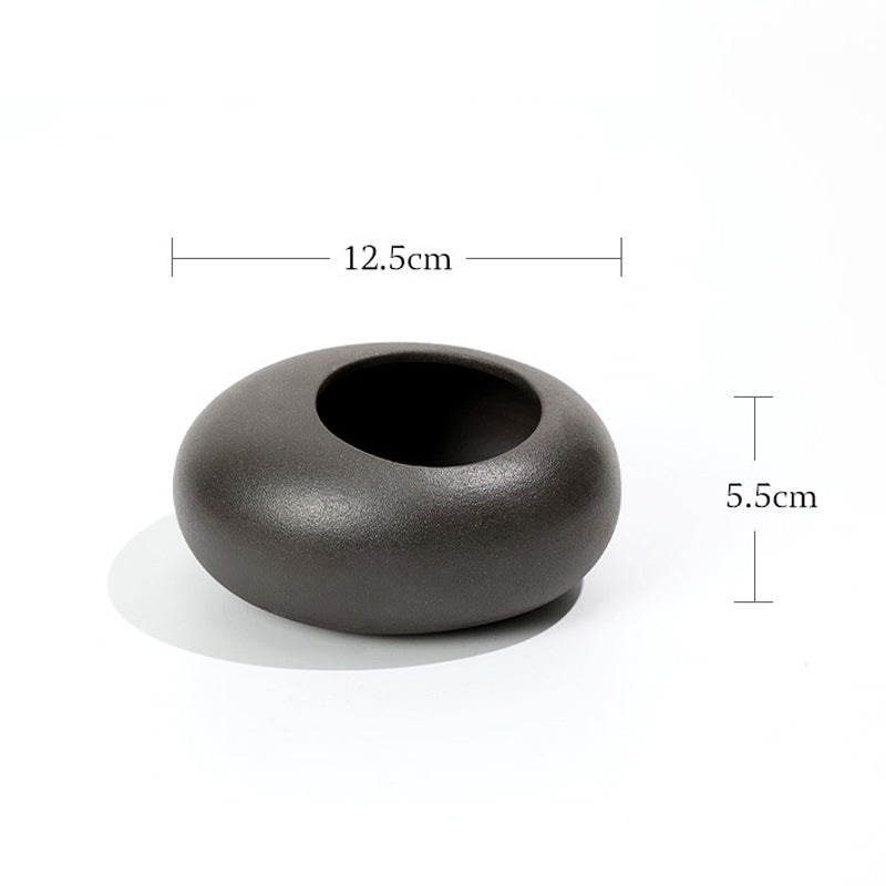 Ceramic Small Water Drop Flower Pot Vase Device Zen Tea Table Desktop Japanese image 5