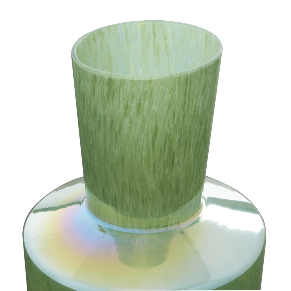 12” Green Glass Vase Luxury Living Room Decoration for Home Table Decoration & image 4