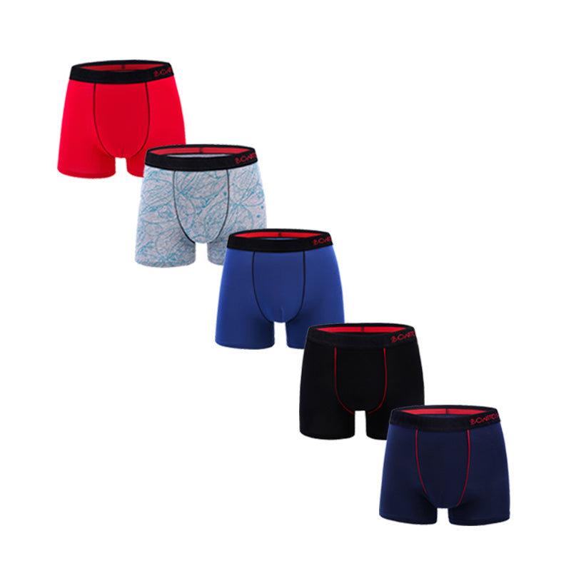 5Pcs Men's Panties Cotton Boxer Sexy Man Boxers Underwear Shorts Lots Male Boxe image 2