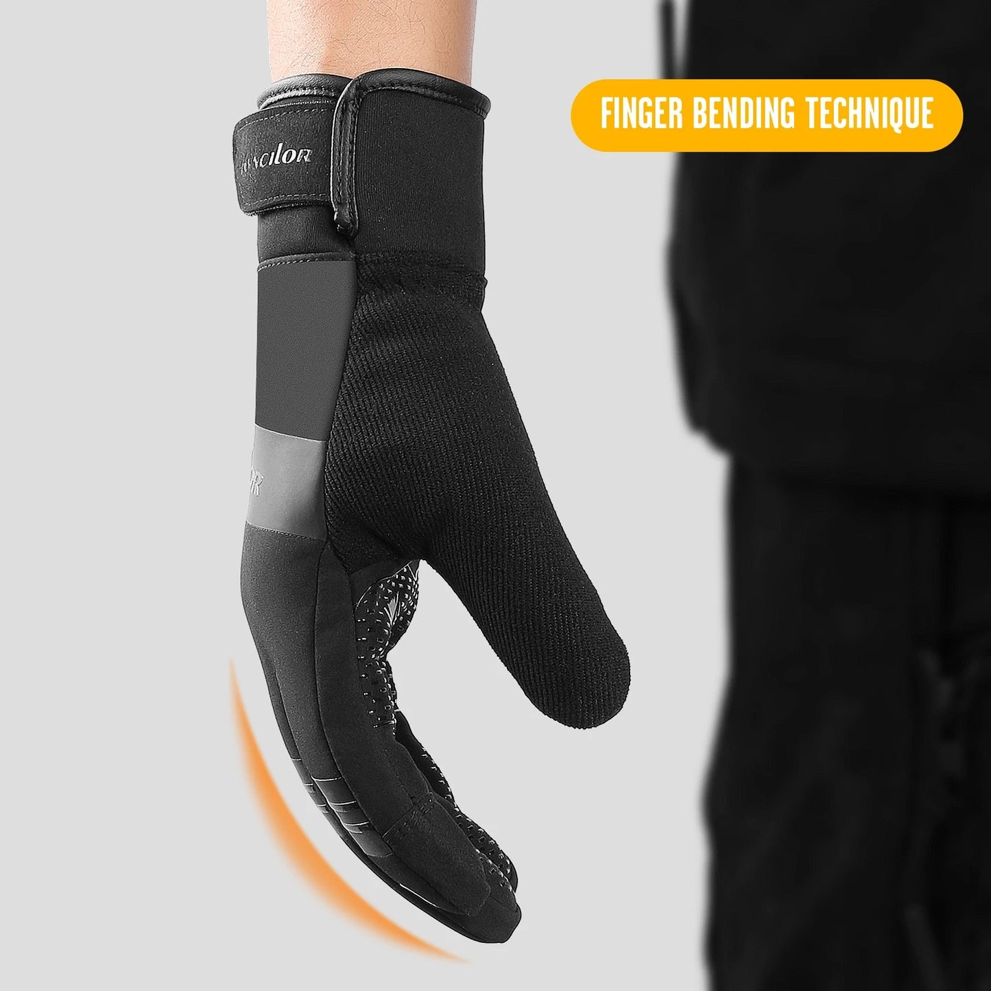3M Gloves Black Waterproof Winter Warm Cycling Outdoor Sports Running Riding Mo image 7