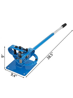VEVOR Pipe Bender YP-9 Manual Bench Steel Tube Bending Kit with 7Dies 1-3in Mul image 5