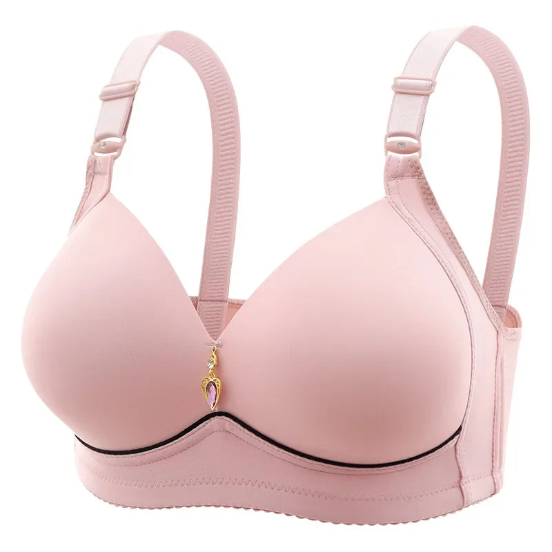Mom Brassiere Without Steel Ring Breathable Gathered Ladies Underwear Non-magne image 1