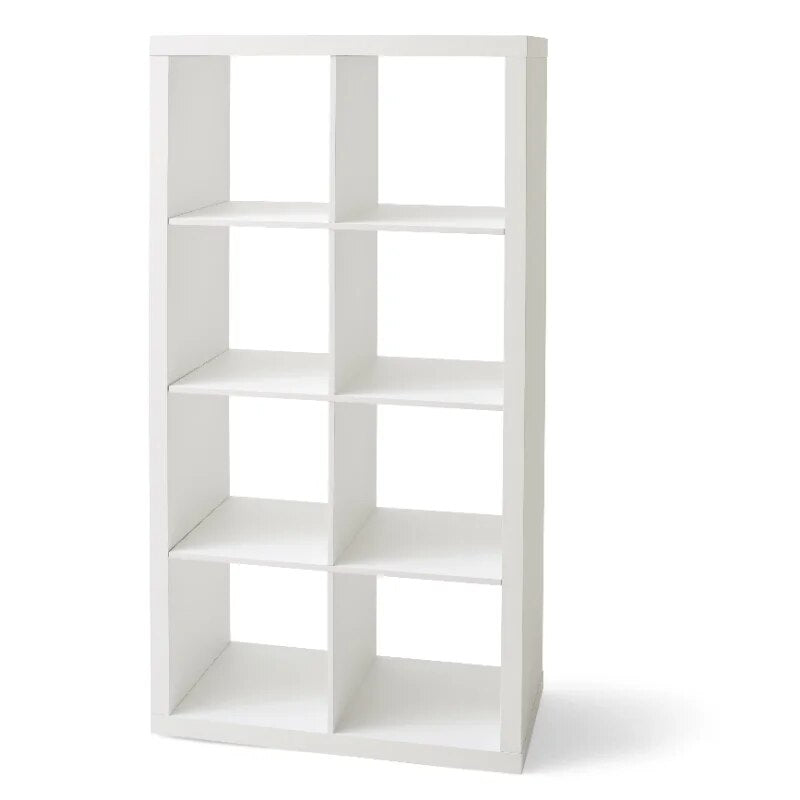 8-Cube Storage Organizer, White Texture image 1
