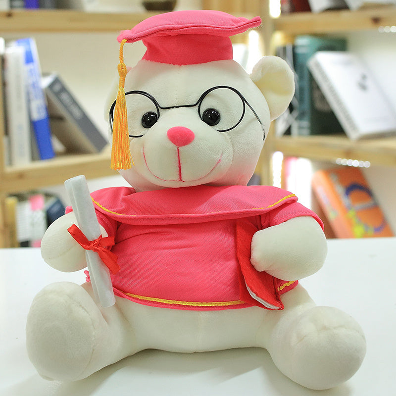 1pc 18cm Cute Graduate Dr. Bear Plush Toy Stuffed Bear kawaii Toys Funny Gradua image 5