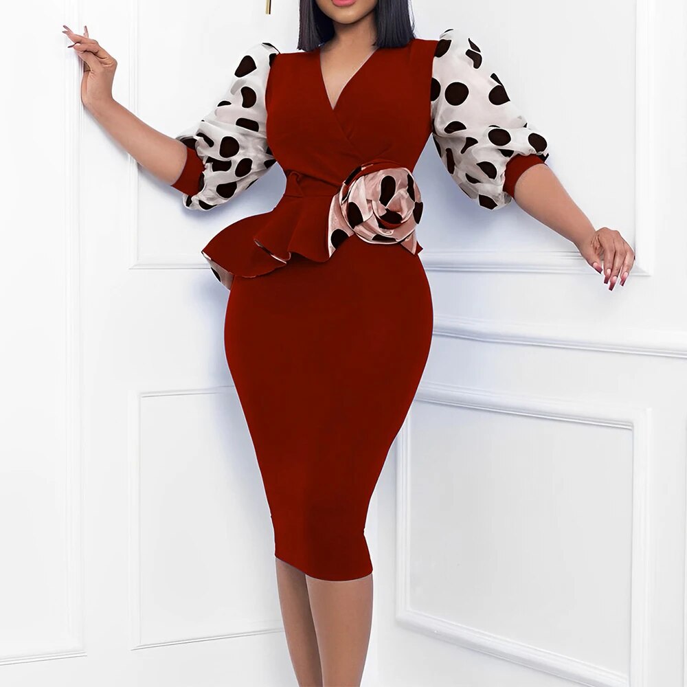 Plus Size Knitted Pencil Dress for Women Clothing 2023 Autumn Winter Hip Long S image 5