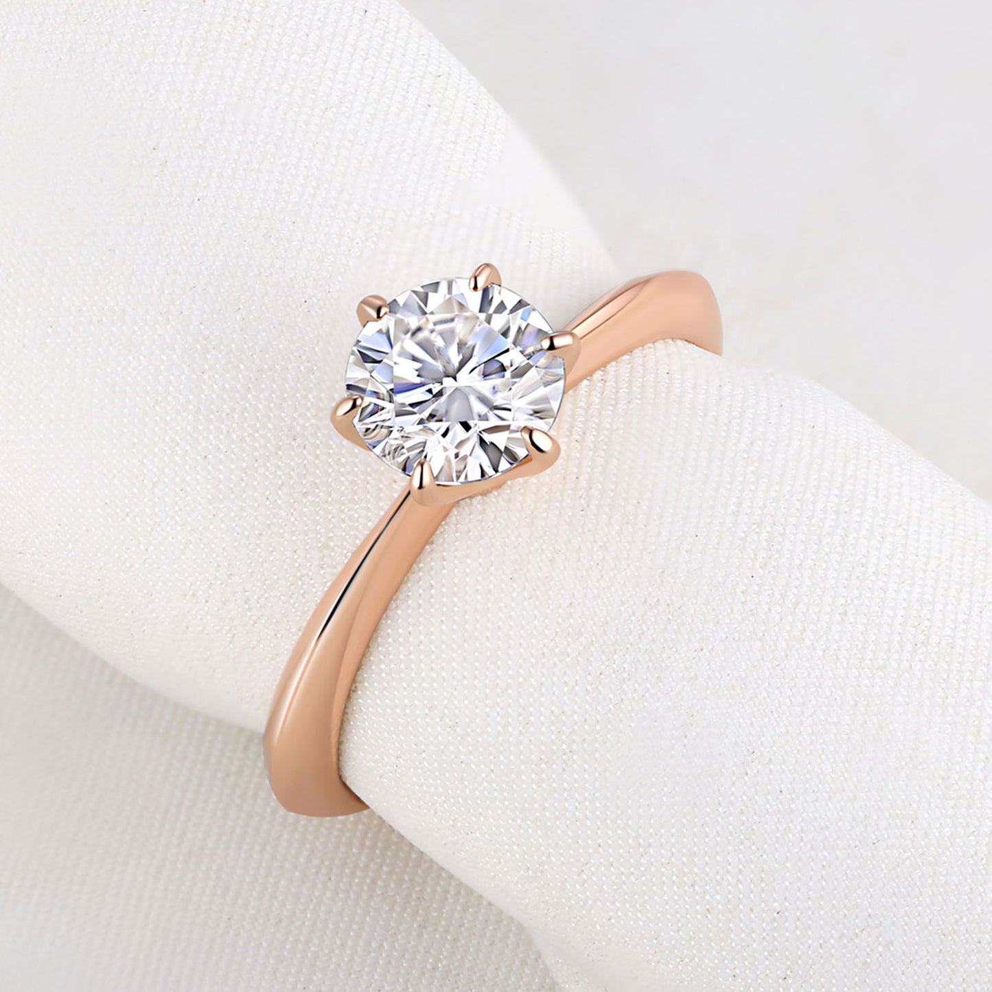 Newshe Yellow & Rose Gold Solid 925 Sterling Silver Wedding Engagement image 3