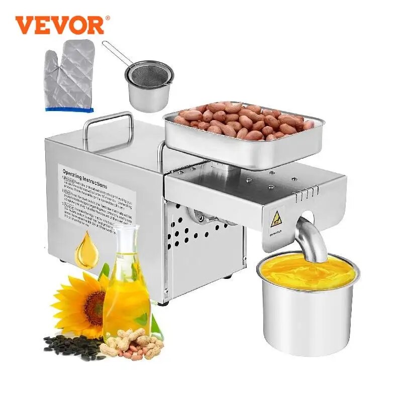 VEVOR Electric Oil Extractor Automatic Oil Press Machine for Home & Commercial image 1