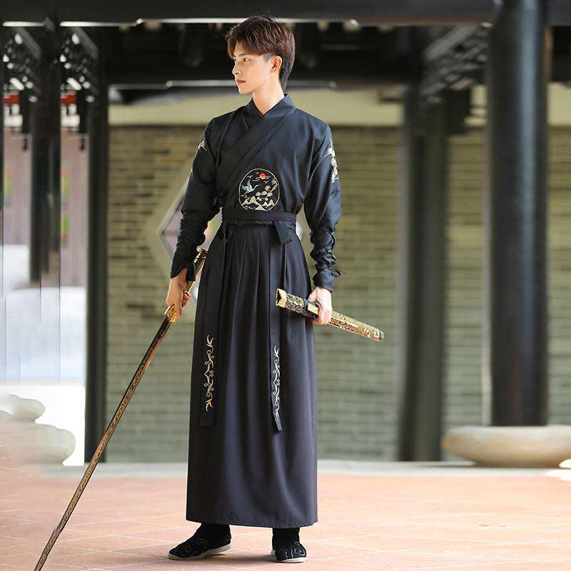 Japanese Vintage Kimono Samurai Cosplay Clothing Woman Man Chiinese Hanfu Crane image 5