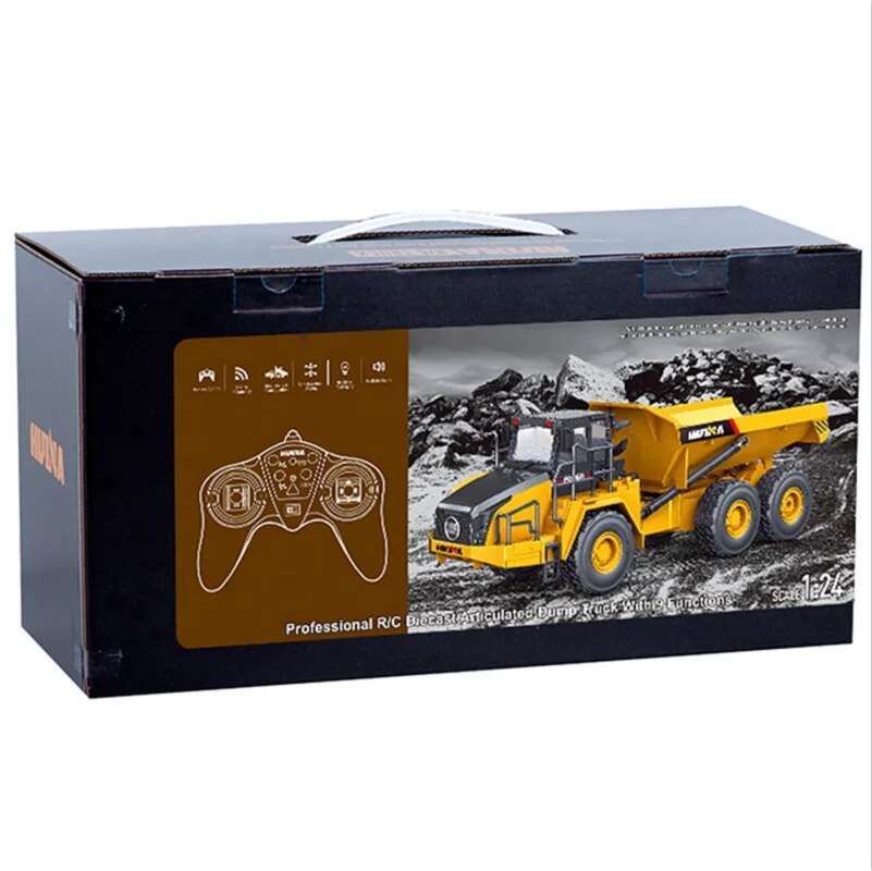 1/24 Scale 9CH HUINA 1568 Radio Control Articulated Dump Truck Model For Over image 2