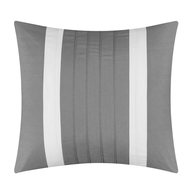 Golda 6-Piece Color Block Comforter Set, Twin, Gray For Adults image 3