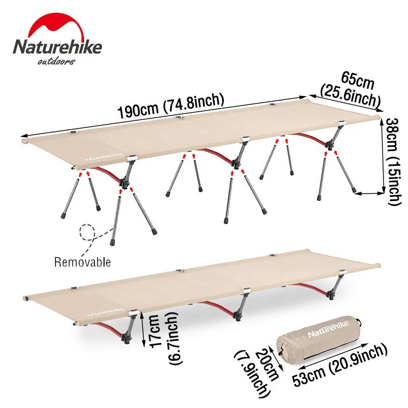 Naturehike Camping Cot Foldable Bed Tourist Camp-cot Ultralight Portable Foldin image 11