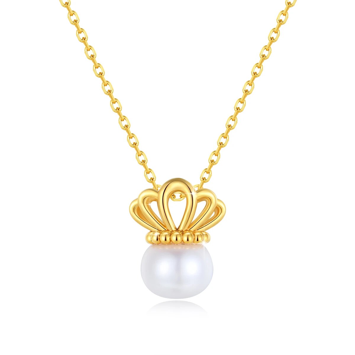 Sale At A Loss! 100% AU750 18K Gold Natrual Fresh Water Pearl Necklace With Cer image 1