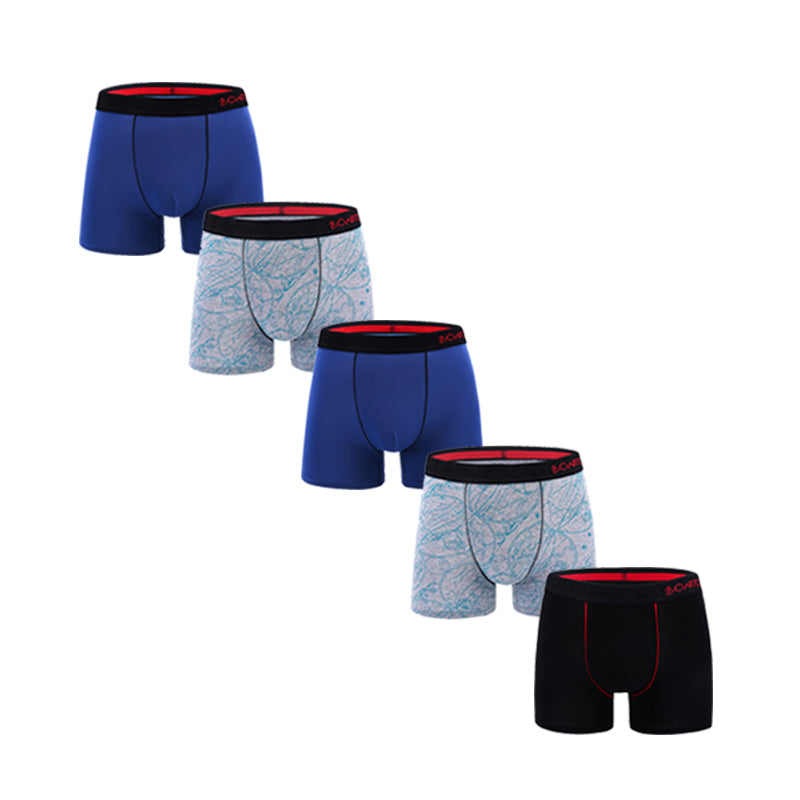 5Pcs Men's Panties Cotton Boxer Sexy Man Boxers Underwear Shorts Lots Male Boxe image 3