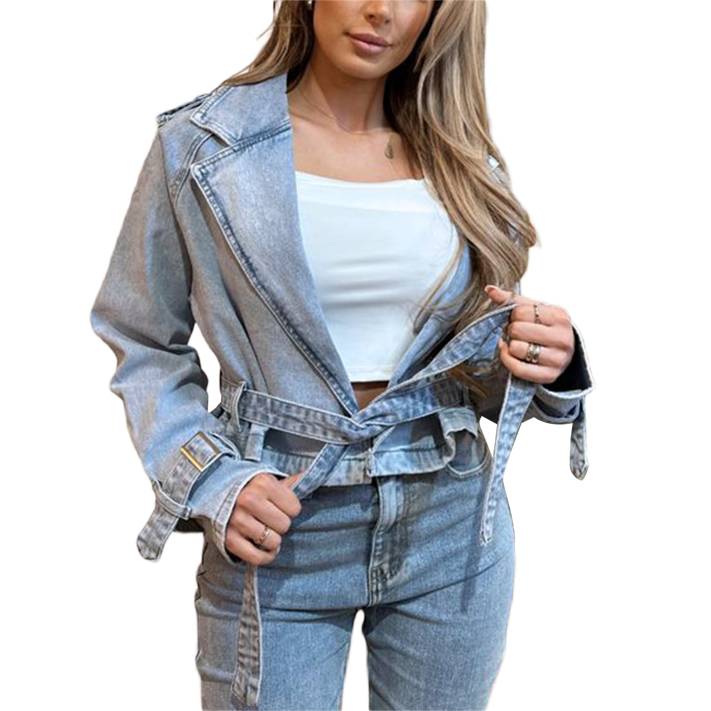 Stylish Women s Denim Jacket for Autumn Fashionistas with a Flawless Fall Look image 2