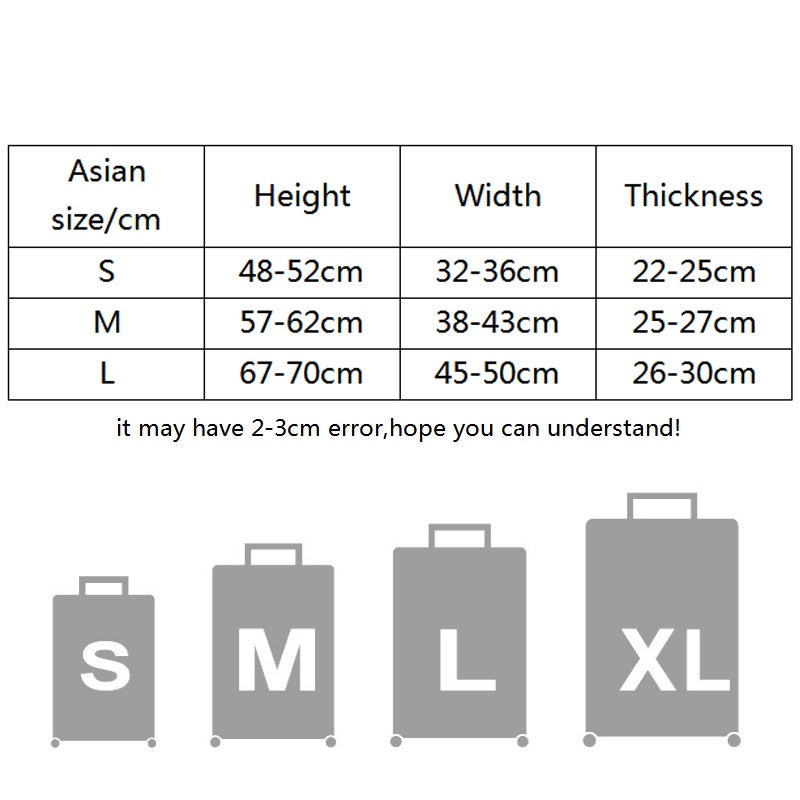 Fashion travel suitcase protective cover Luggage Protective Cover Solid Color S image 2