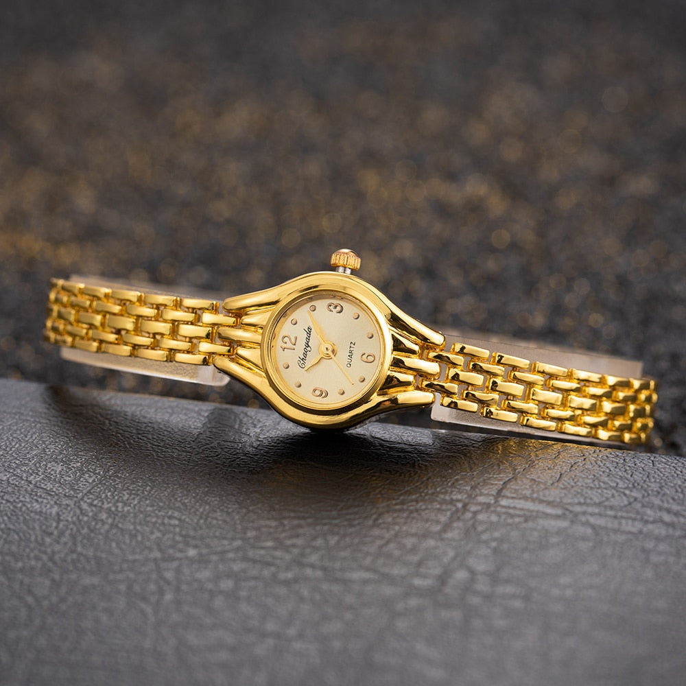 Simple Elegant Small Women's Watches Luxury Brand Gold Wrist Watches for Women image 6