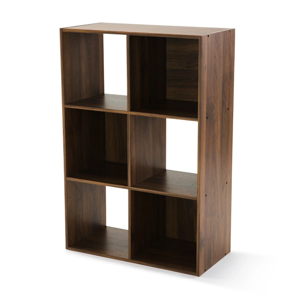 Mainstays 6-Cube Storage Organizer, Black image 3
