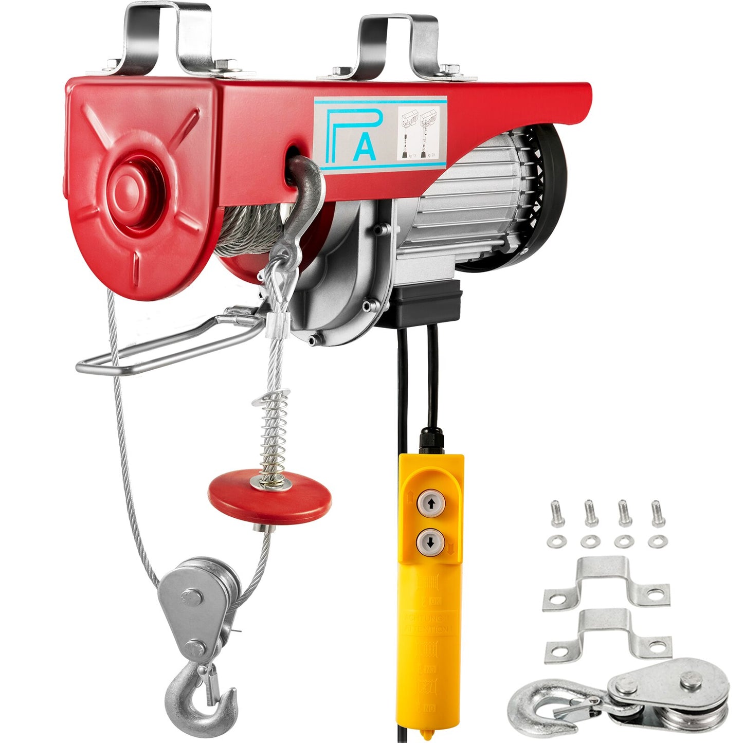 VEVOR 200-800KG Electric Hoist Crane New Portable Lifter Overhead Garage Winch image 1