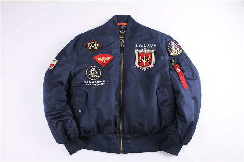 2023 Winter Top Gun Bomber Flight Jacket Windproof Water Resistant MA-1 Air For image 0