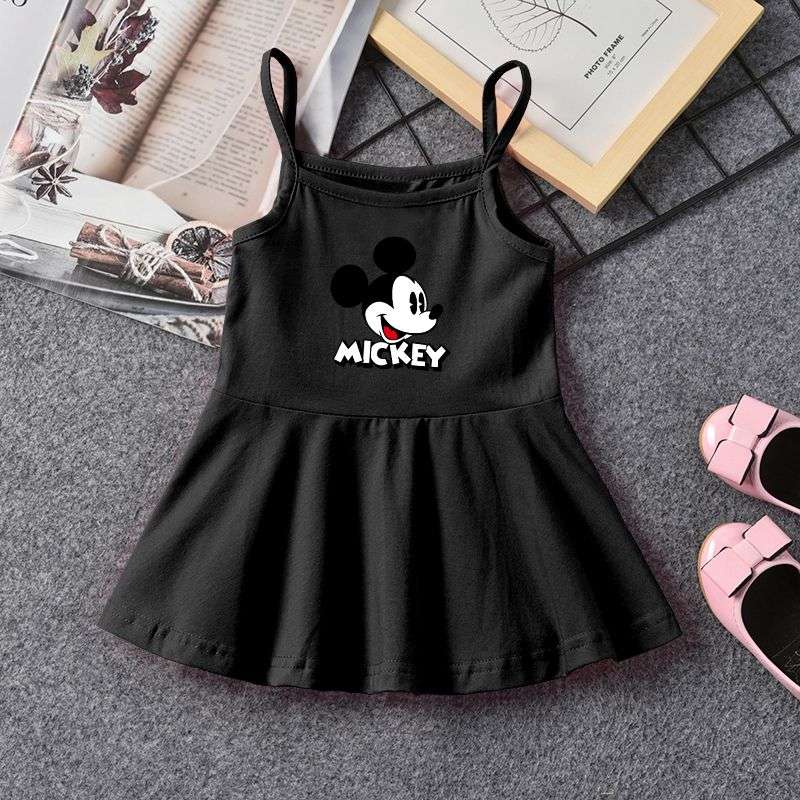 Disney Summer Baby Girl Cotton Dress Children Fashion Dresses Kids Girl Mickey image 2