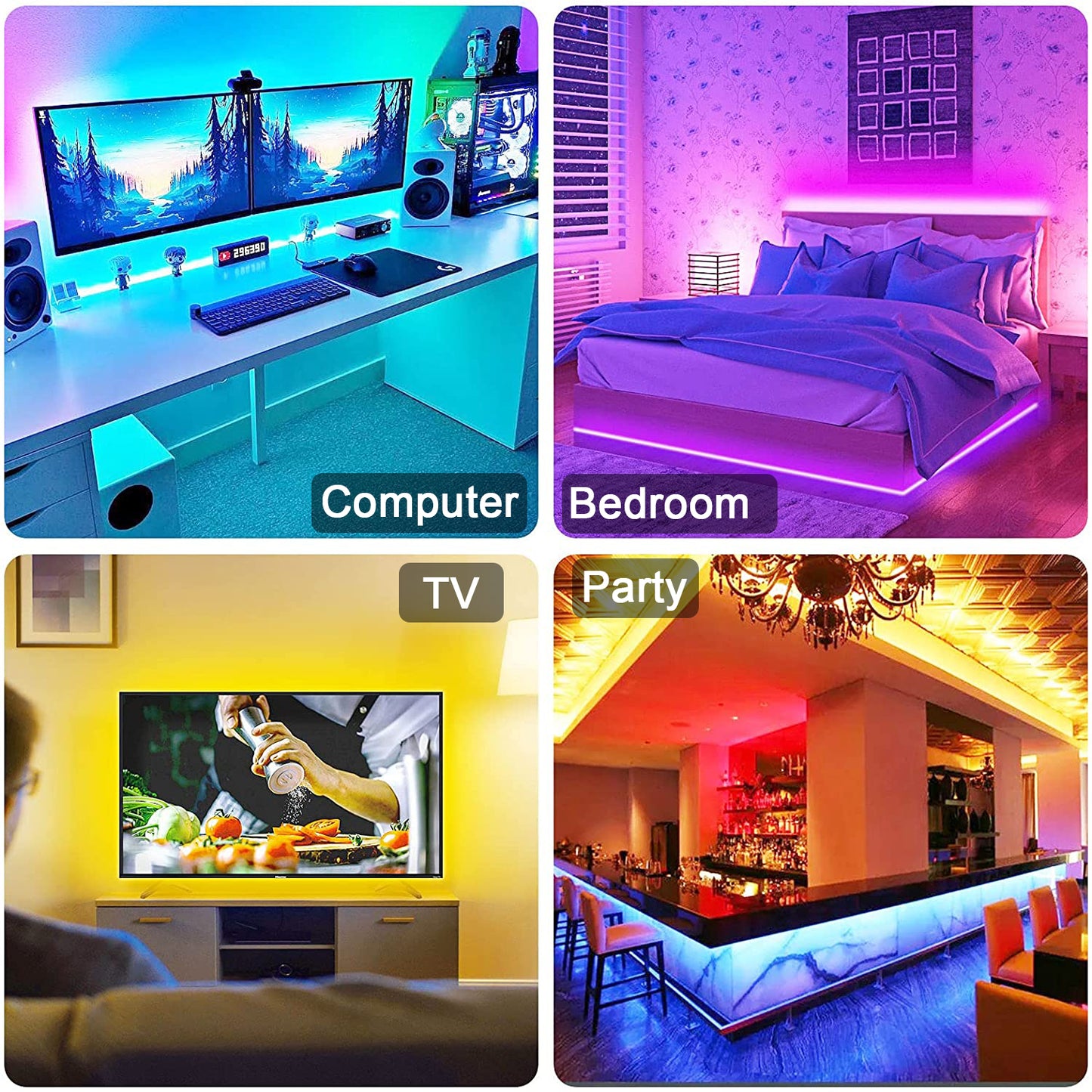 RGB 5050 Led Strip Light Bluetooth App Control 5V USB Led Tape Flexible Ribbon image 5