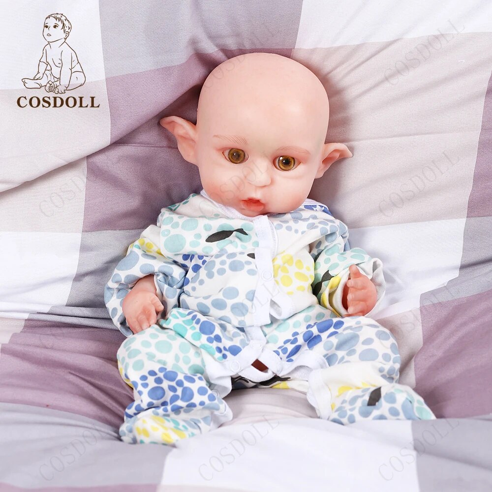 COSDOLL Christmas Elf Doll 16.5inch 2540g Girl Fairy Dolls Full Body Silicone R image 2
