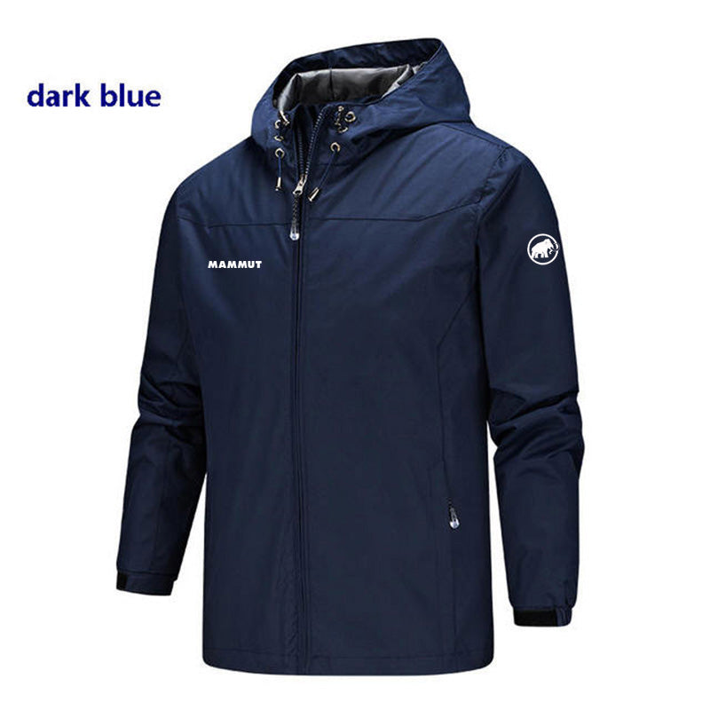 Autumn Winter European Style Printed Logo Men/Women Zipper Jacket Windproof Out image 4