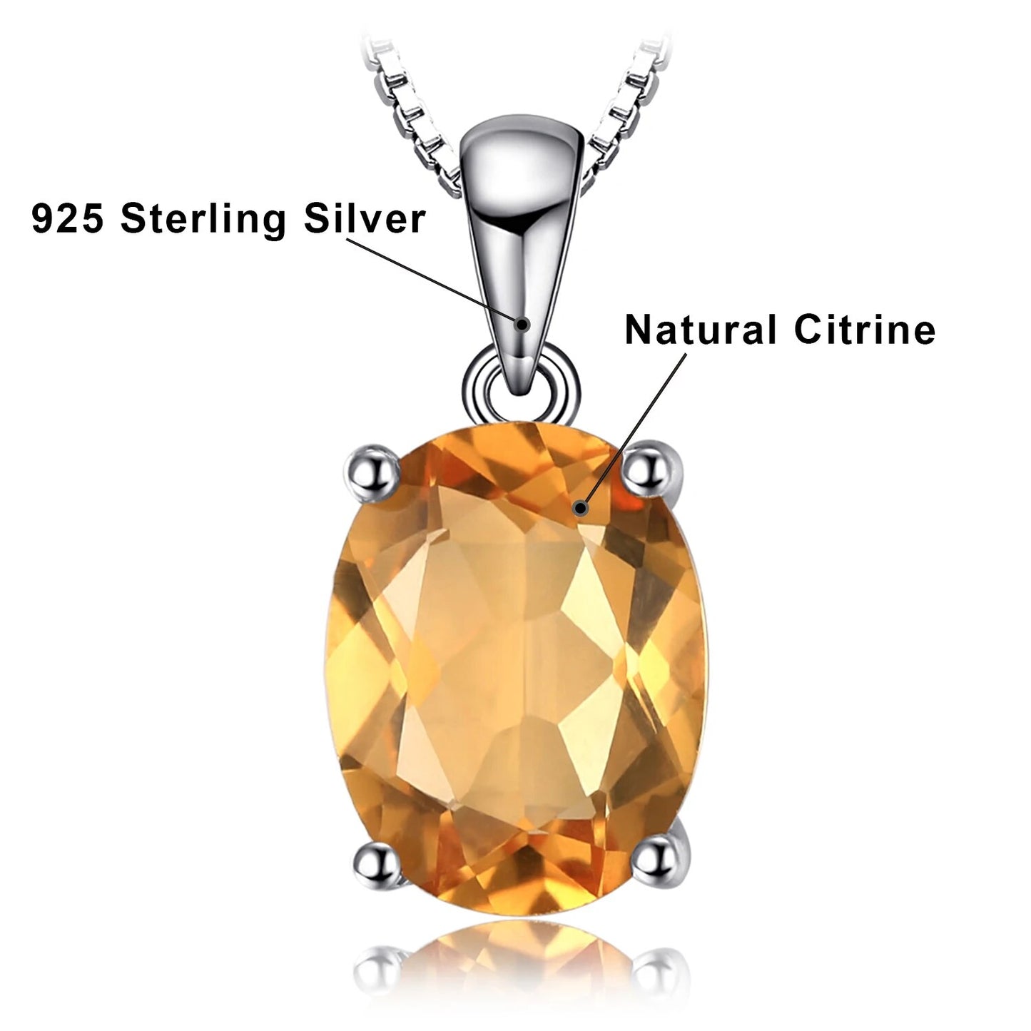 JewelryPalace Rose Gold Yellow Gold Plated Natural Amethyst Citrine Garnet Topa image 4