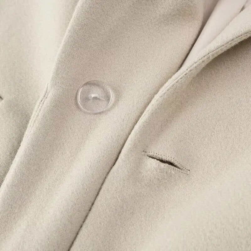 Plus Size Women's Clothing Spring Autumn Woolen Coat Street Style Fashion Dress image 2