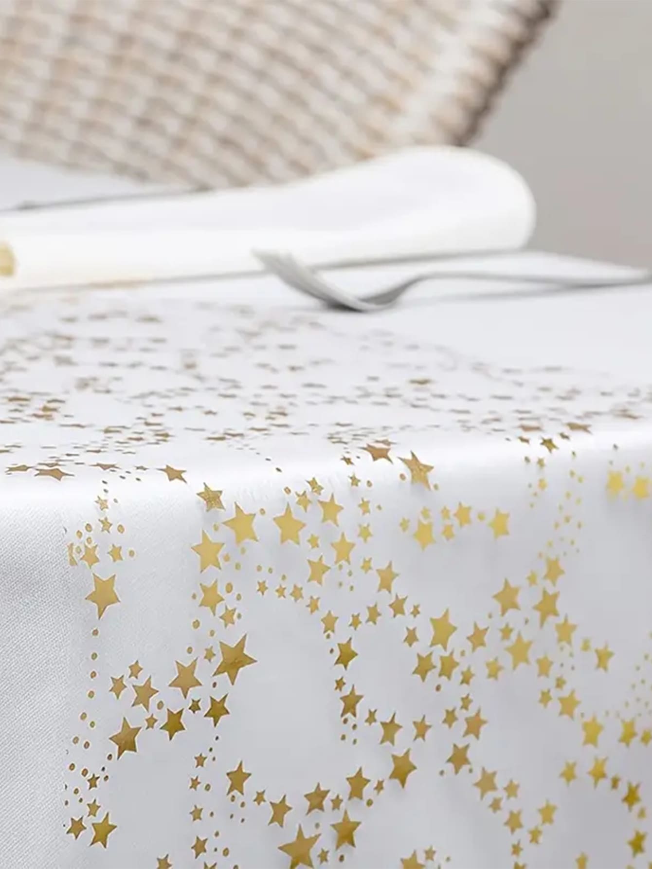 1pc Table Decorations For Party, Golden Table Runner, Sequin Glitter Foil Metal image 30