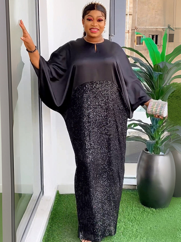Plus Size Long Dresses For Women African Traditional Party Evening Gowns Dubai image 0