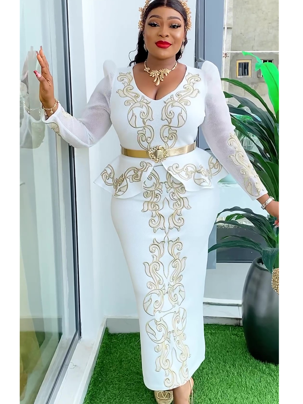 Elegant African Dresses for Women 2024 New Africa Clothing Plus Size Turkey Wed image 3