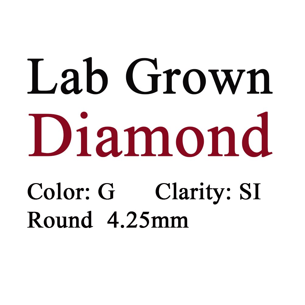GEM'S BALLET Fine Gold Jewellery Moissanite Lab Diamond 9K 10K 14K 18K Solid Go image 1