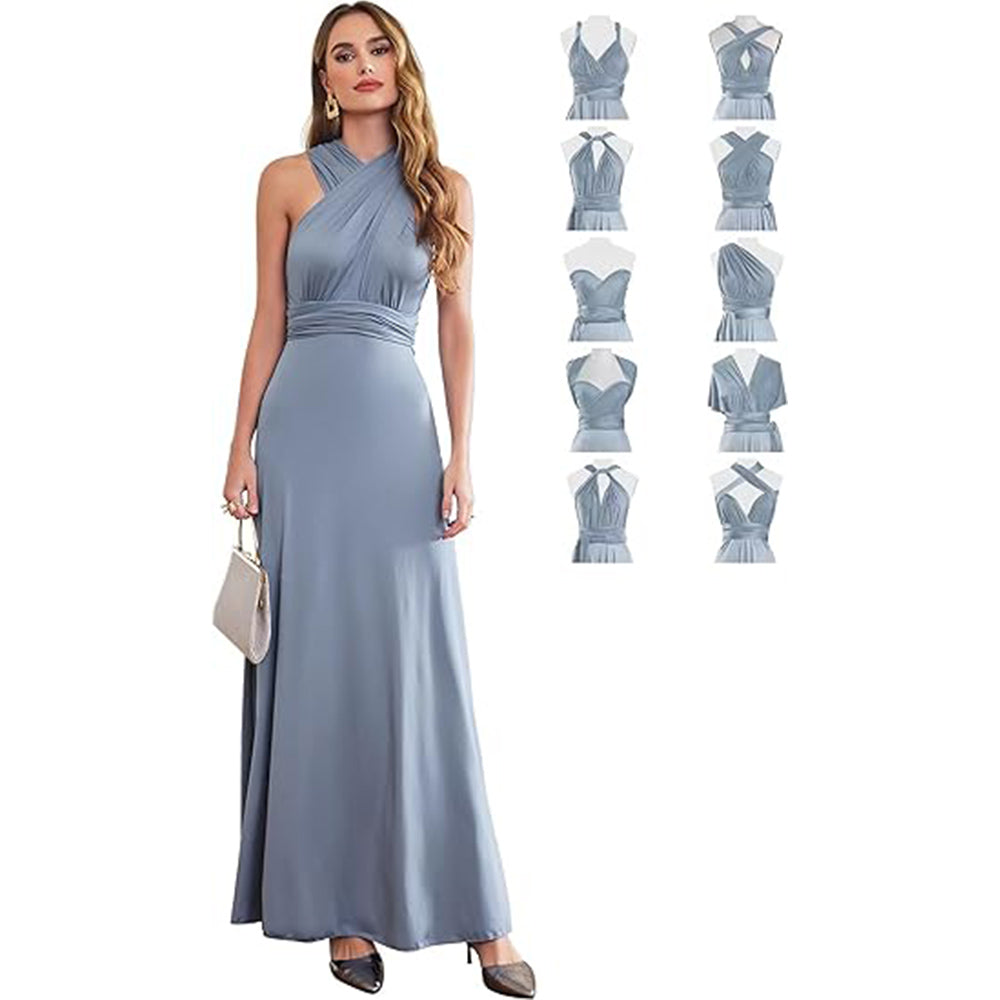 2 Colors Infinity Dress Convertible Bridesmaid Dresses For Women Multiway Forma image 1