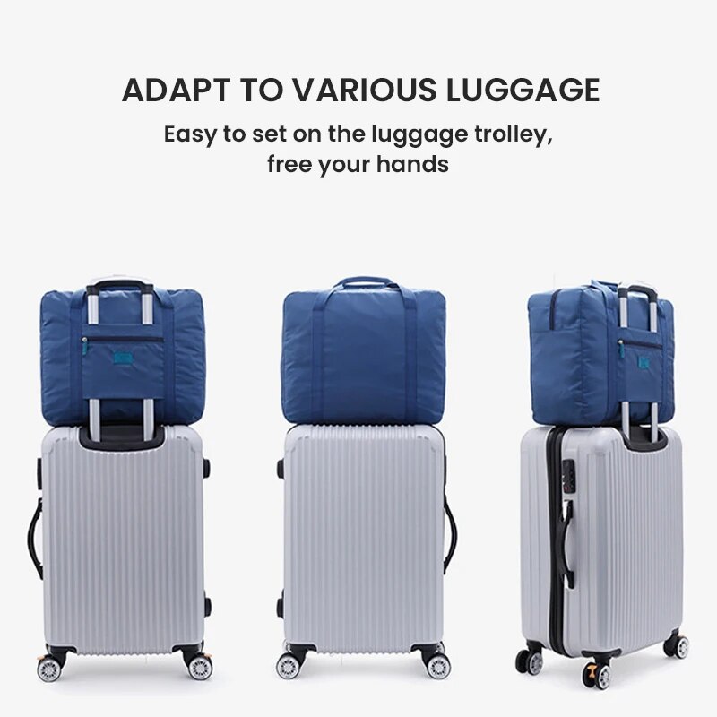 Lightweight Foldable Travel Duffel Bag: Unisex Tote Carry-On Luggage for Weeken image 6
