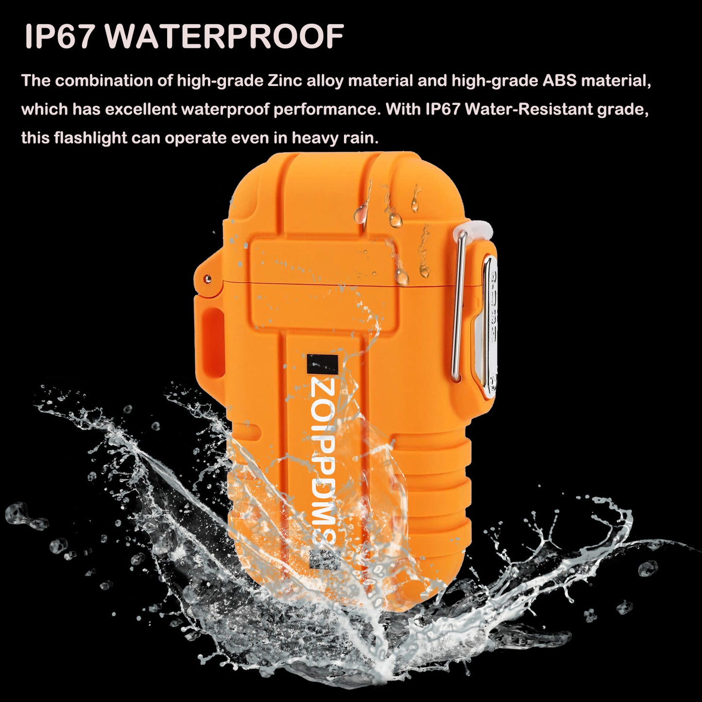 2 Pack Waterproof Lighter Dual Arc and Single Jet Flame Windproof Refillable Bu image 5