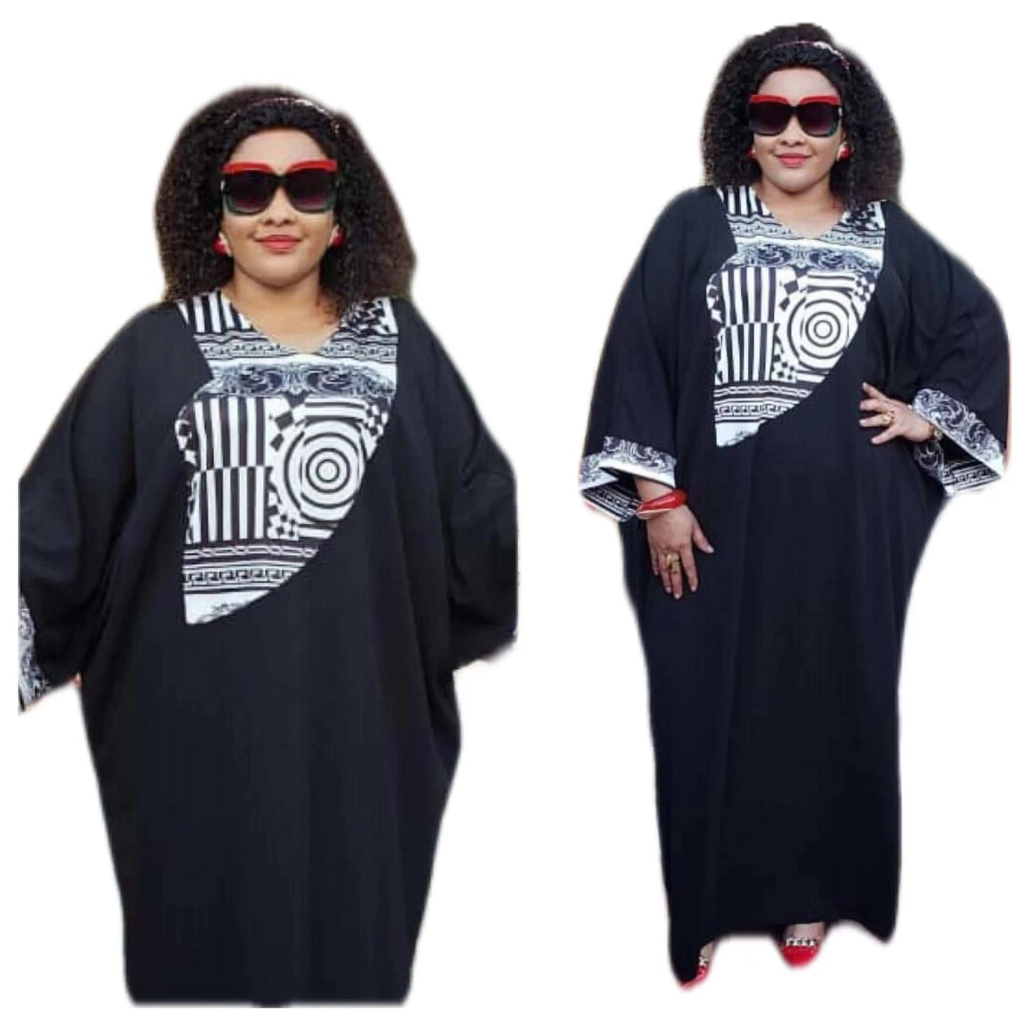 Oversize Vestidos Africanos Para Mujeres Talla Grande Free Style African Dashi image 4